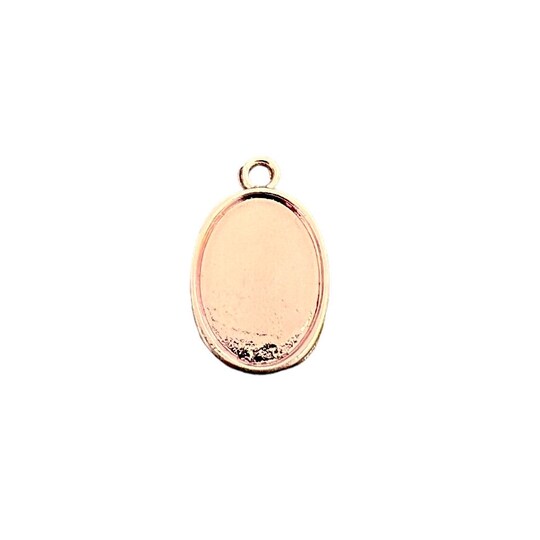 Oval Bezel Pendant Blank for UV or Epoxy Resin